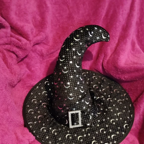 Witch Hat w Silver Moon & Stars (NEW) - Picture 7 of 7